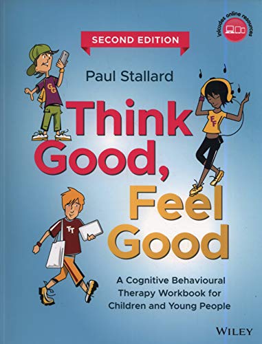 Book cover with cartoon children and large text: "Think Good, Feel Good".