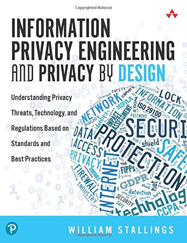 Book cover with text about information privacy, security, and regulations.