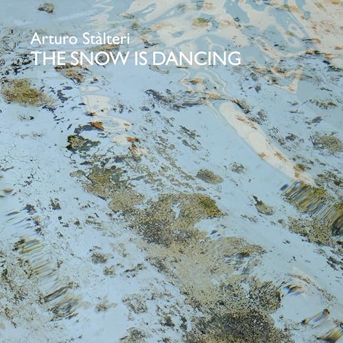 CD cover with abstract snowy landscape and white text: "THE SNOW IS DANCING".