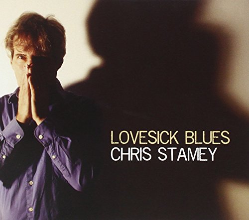 Album cover with man in blue shirt and shadow, text "Lovesick Blues Chris Stamey".