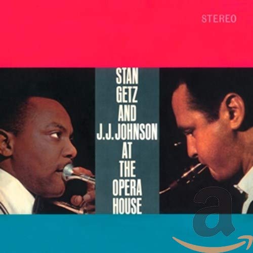 CD cover featuring Stan Getz and J.J. Johnson playing saxophones.