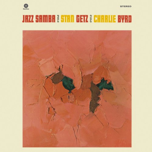 Album cover for Jazz Samba by Stan Getz and Charlie Byrd with abstract painting.