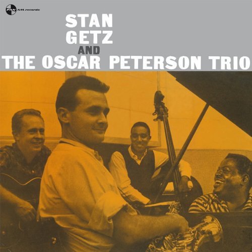 Album cover for Stan Getz and The Oscar Peterson Trio, vintage photo.