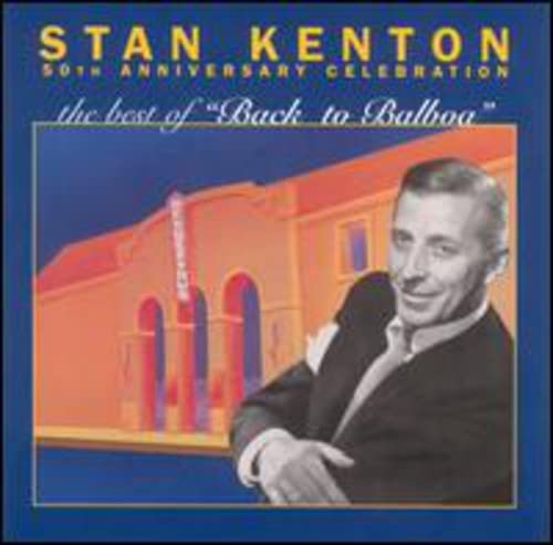 CD cover for Stan Kenton’s “Best of” album featuring a portrait and building.