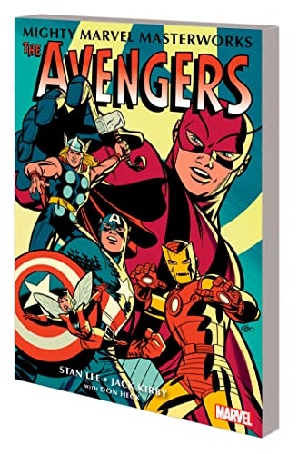 Cover of "The Avengers" comic collection featuring Iron Man, Thor, Captain America, and others.
