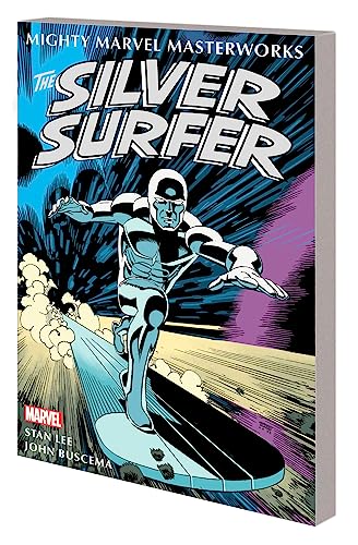 Silver Surfer comic book cover featuring the character surfing through space.