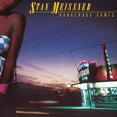 CD cover for Stan Meissner’s “Dangerous Games” featuring a neon-lit liquor store.