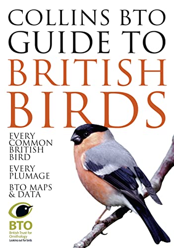 Book cover featuring a chaffinch and text: “Collins BTO Guide to British Birds.”