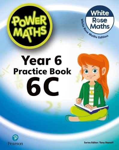 Power Maths Year 6 Practice Book 6C cover with girl and equations.