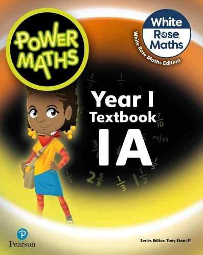 Power Maths 2nd Edition Textbook 1A cover with a young girl and fractions.