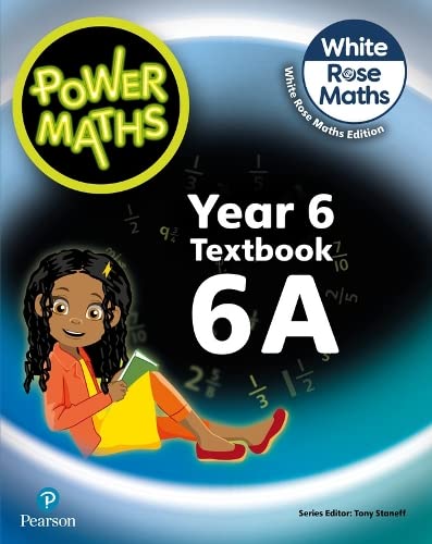 Power Maths Year 6 Textbook 6A cover with a girl reading a book.