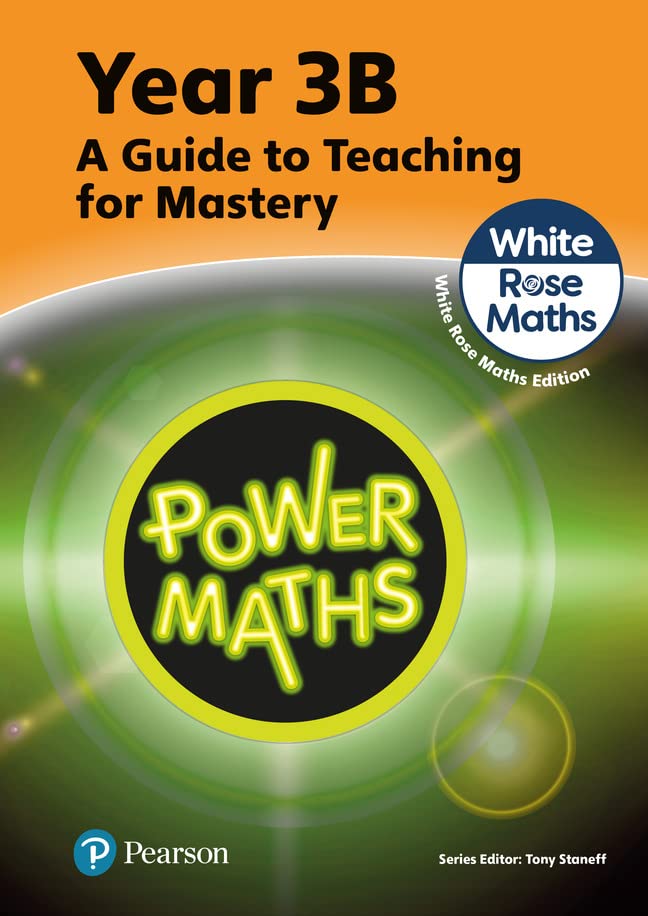 Year 3B Power Maths teaching guide cover with "White Rose Maths" logo.