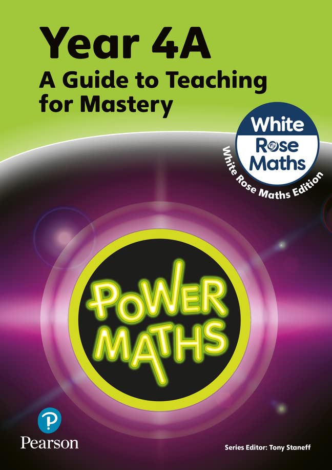 Year 4A Power Maths teaching guide cover with White Rose Maths logo.