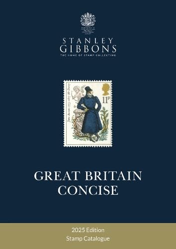 Stanley Gibbons 2025 Great Britain Concise stamp catalogue cover with a Jane Austen stamp.