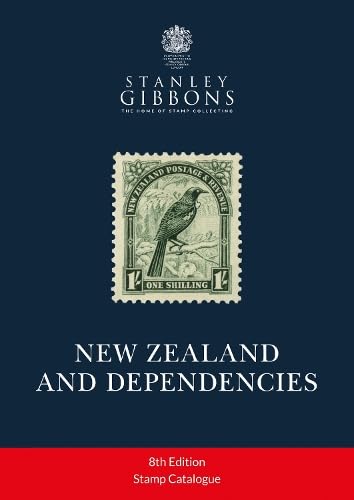 New Zealand stamp catalogue cover, featuring a bird on a green stamp.