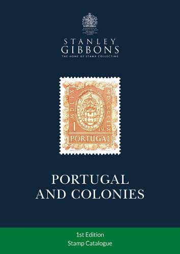 Cover of "Portugal & Colonies Stamp Catalogue" with a vintage stamp.