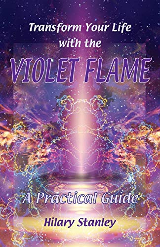 Book cover with violet flame imagery and title, "Transform Your Life.