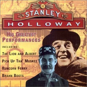 CD cover featuring Stanley Holloway in costume, with song titles listed.