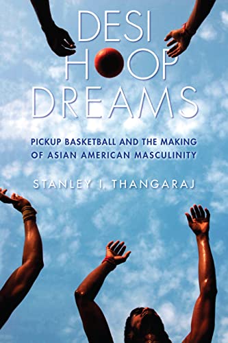 Book cover showingB showing a basketball falling toward reaching hands against a blue sky.