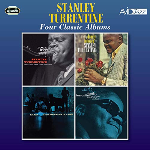 CD cover for Stanley Turrentine’s “Four Classic Albums” featuring four album covers.