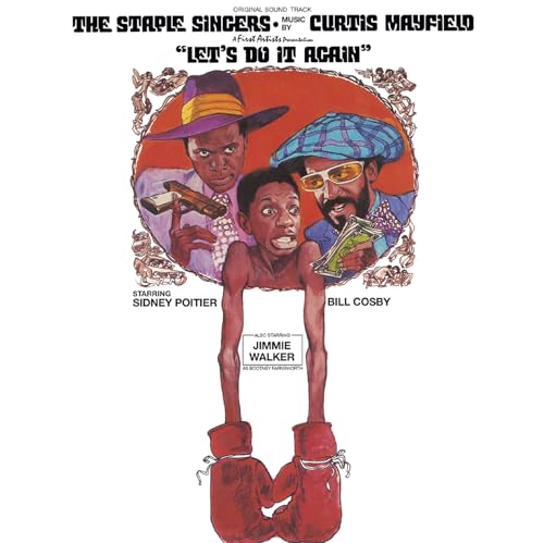 Album cover for The Staple Singers’ “Let’s Do It Again” featuring portraits.