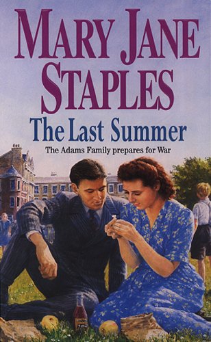 Book cover: couple picnicking, children in background, wartime setting.