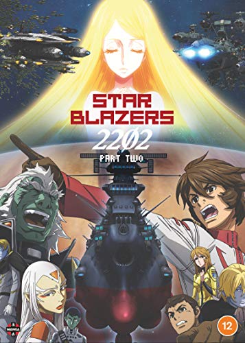 “Star Blazers 2202” DVD cover featuring anime characters and a spaceship.