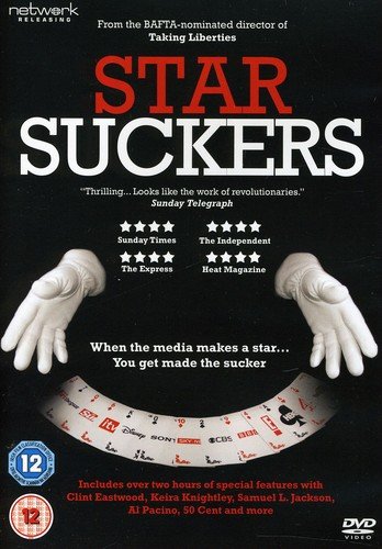 Star Suckers" DVD cover with white-gloved hands and media logos.