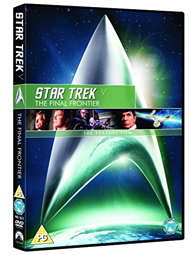 DVD cover for Star Trek V: The Final Frontier, spaceship image.