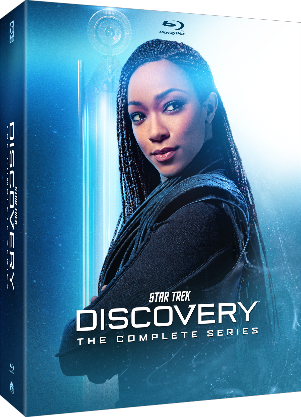 Blu-ray case for “Star Trek: Discovery” featuring Michael Burnham’s portrait.