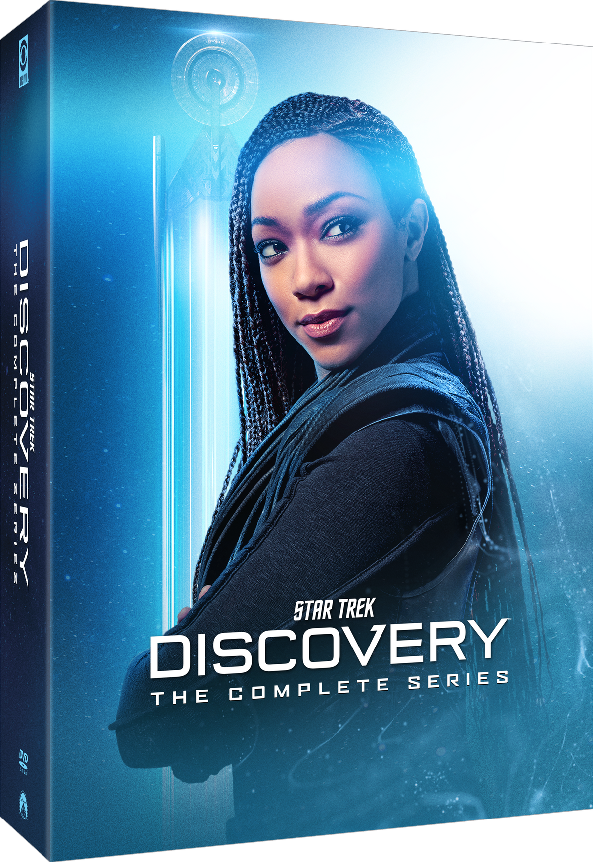 DVD cover for Star Trek: Discovery featuring a portrait of Michael Burnham.