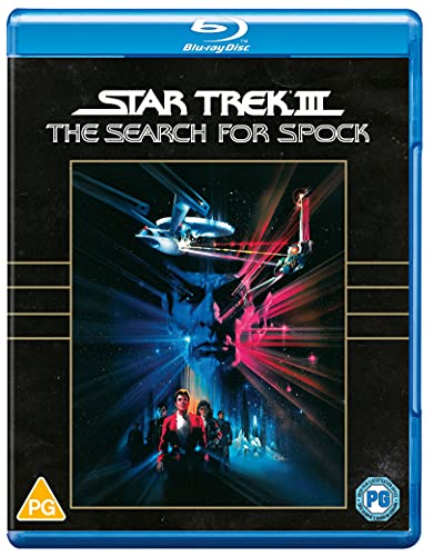 Blu-ray cover for "Star Trek II: The Search for Spock" with spaceship art.