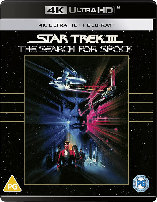 "Star Trek III: The Search for Spock" 4K Ultra HD Blu-ray case with movie cover art.
