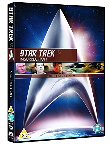 "Star Trek Insurrection DVD case with spaceship and characters on the cover."