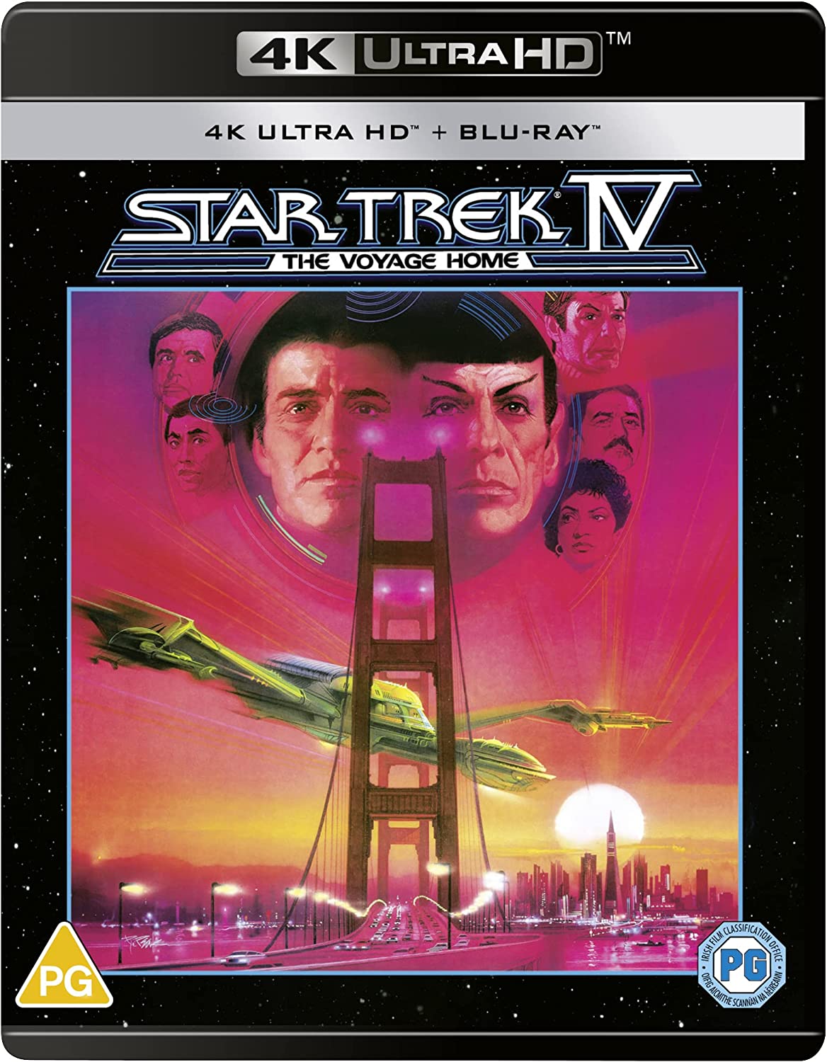 "Blu-ray case for 'Star Trek IV: The Voyage Home' with 4K Ultra HD label."