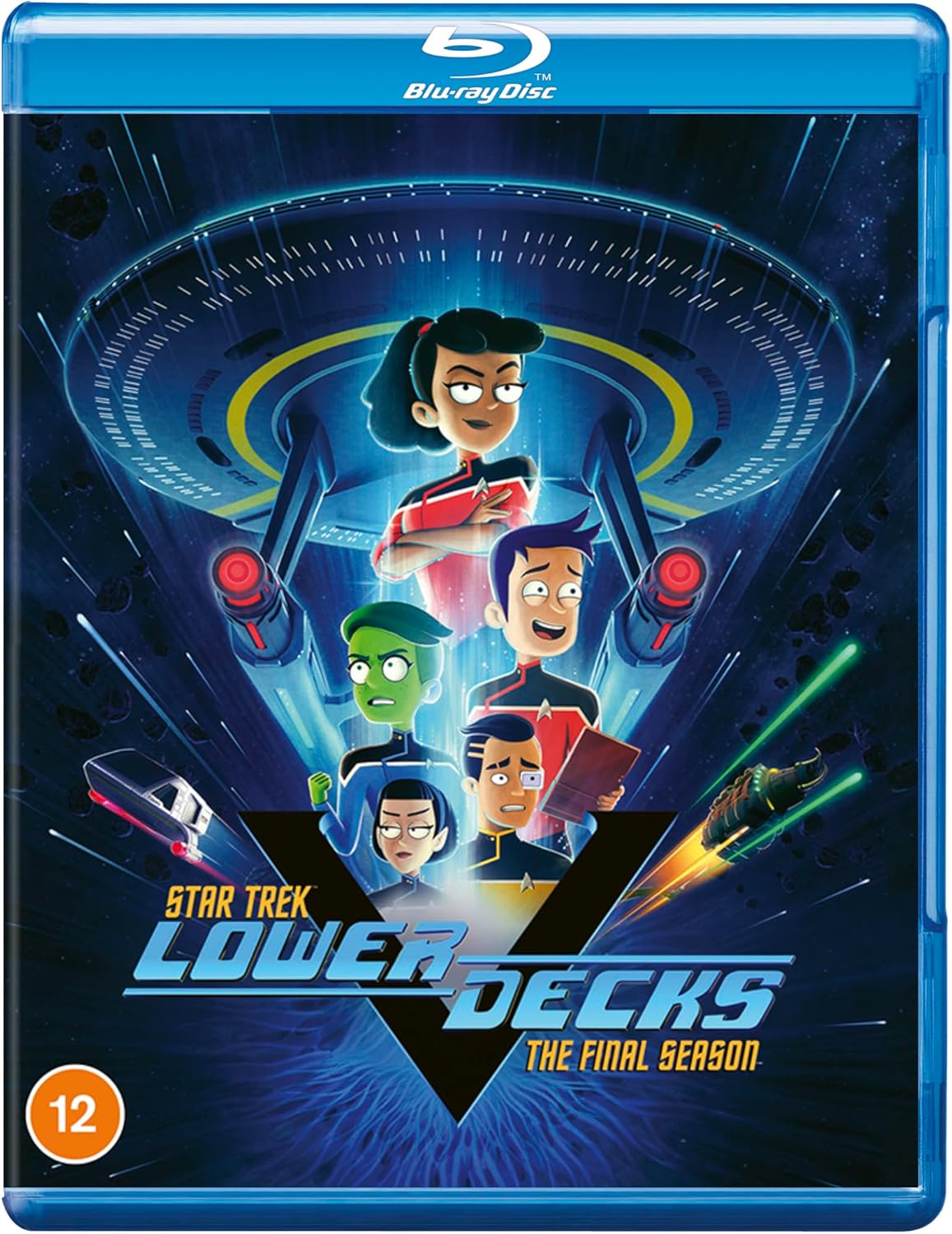 Blu-ray cover for Star Trek Lower Decks Season 5 featuring cartoon characters.