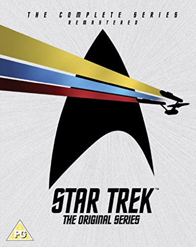 Star Trek The Original Series DVD cover with USS Enterprise and Starfleet delta logo.