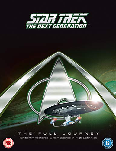 Star Trek: The Next Generation Blu-ray box set with the Enterprise ship.