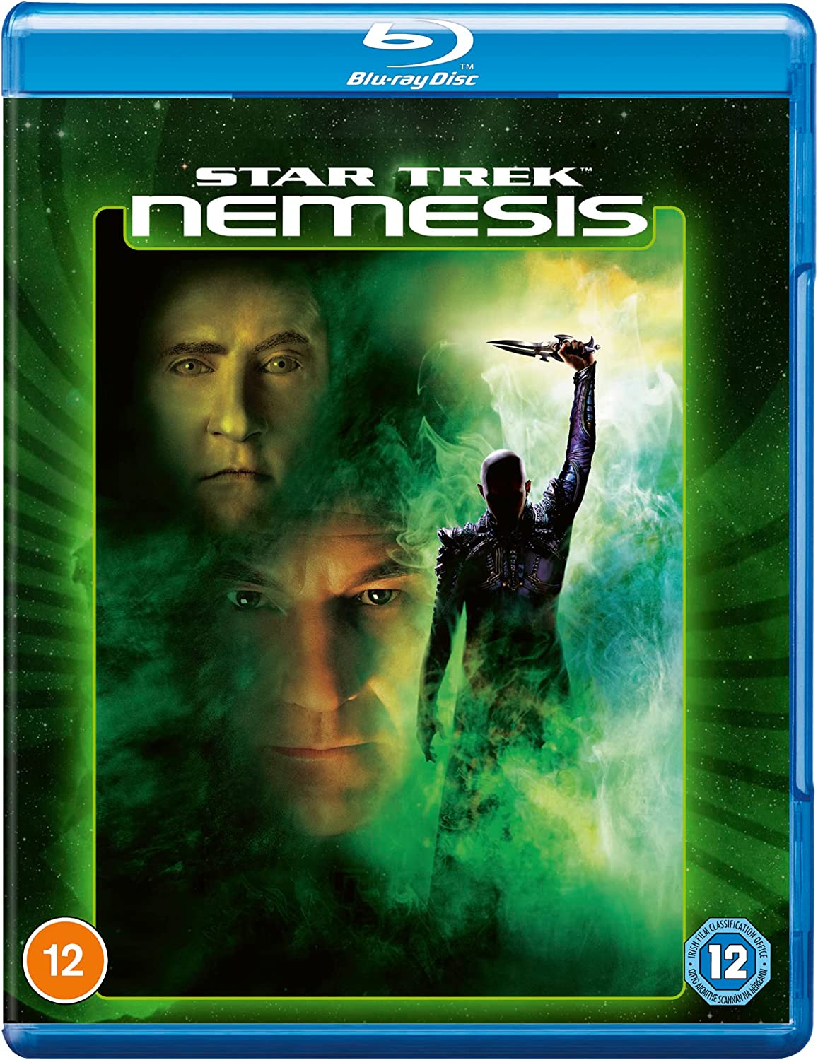Star Trek: Nemesis Blu-ray cover featuring Picard and Shinzon’s faces.