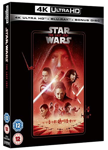 “Star Wars: The Last Jedi” 4K Ultra HD Blu-ray case with character art.