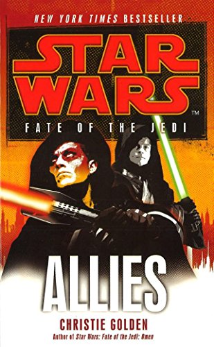 Book cover for "Star Wars Fate of the Jedi Allies" with two Jedi.