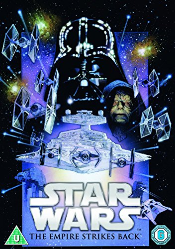 DVD cover for Star Wars: The Empire Strikes Back, featuring Darth Vader.