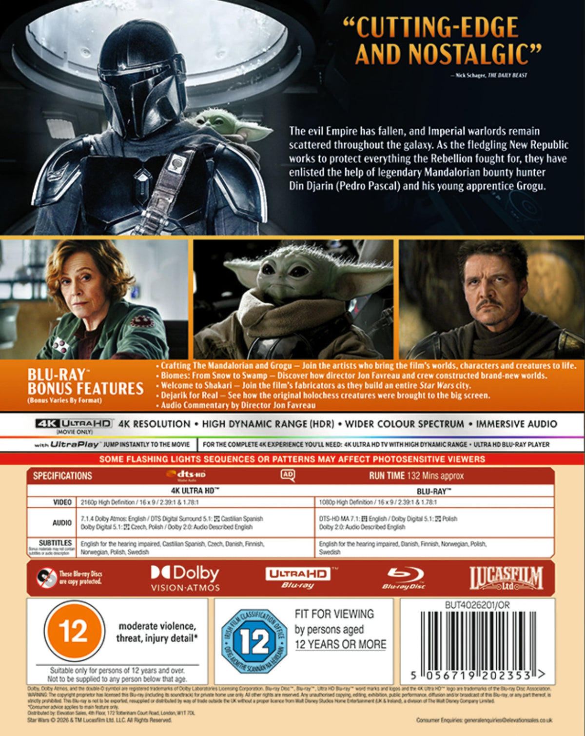 Star Wars: The Mandalorian and Grogu UHD/BLU-RAY [Blu-ray]