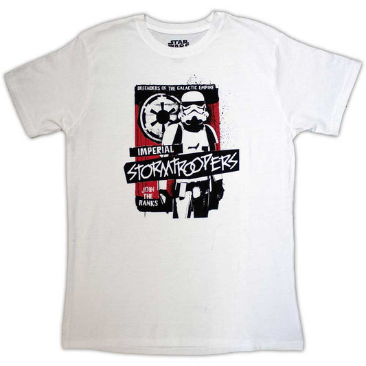 Medium, navy blue Star Wars t-shirt with a "Defenders" graphic design.
