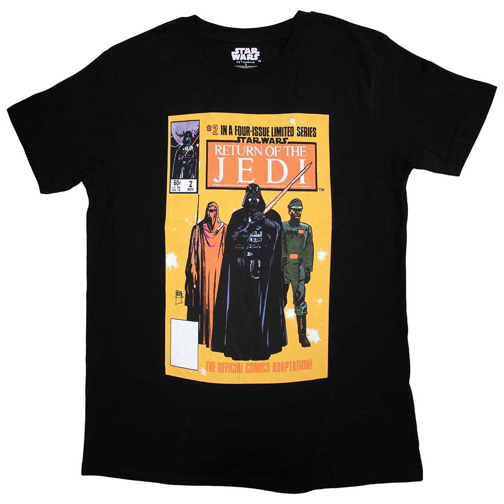 XX-Large black t-shirt featuring a colorful Return of the Jedi comic book cover.