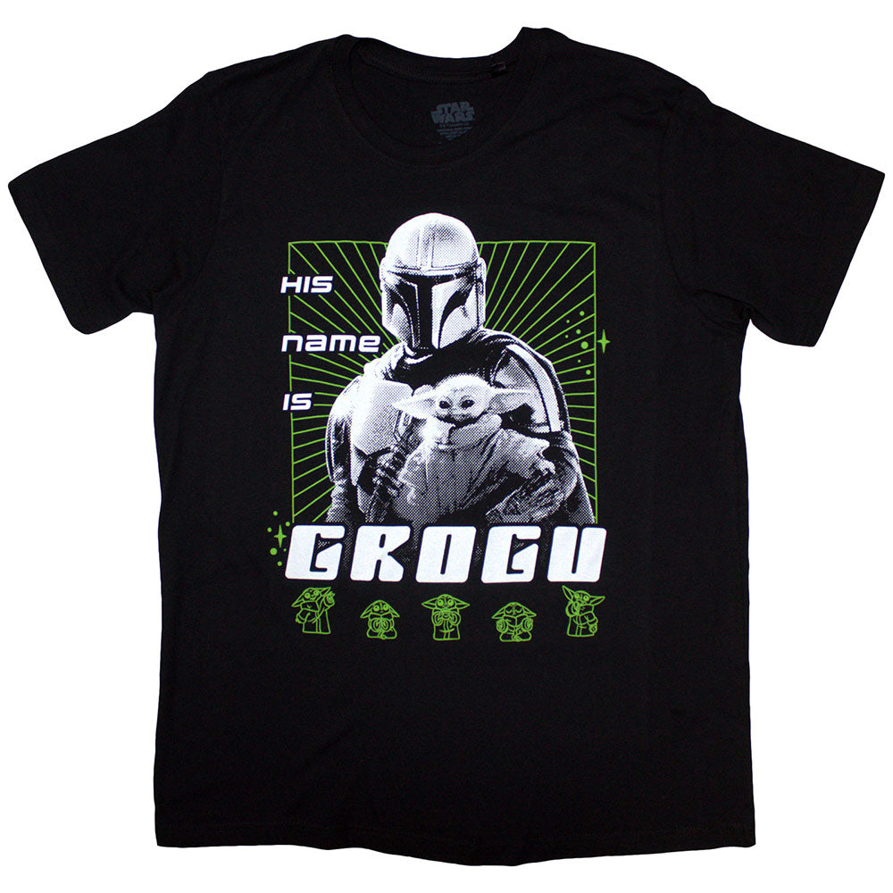 Large navy t-shirt featuring Grogu, “The Child” from The Mandalorian.