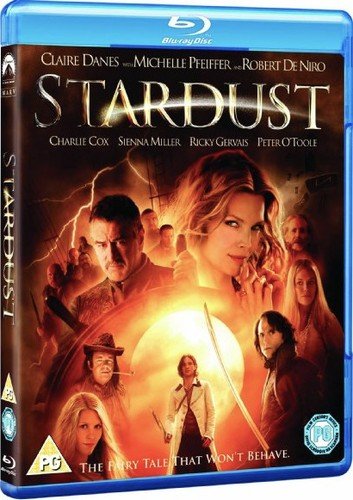 Stardust" Blu-ray cover featuring a fantasy film cast amidst magical light.