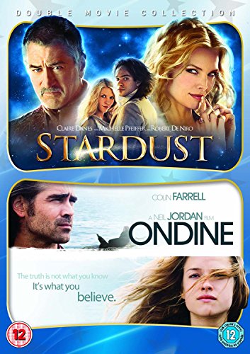 DVD cover for “Stardust/Ondine” featuring actors Claire Danes, Colin Farrell, and Robert De Niro.