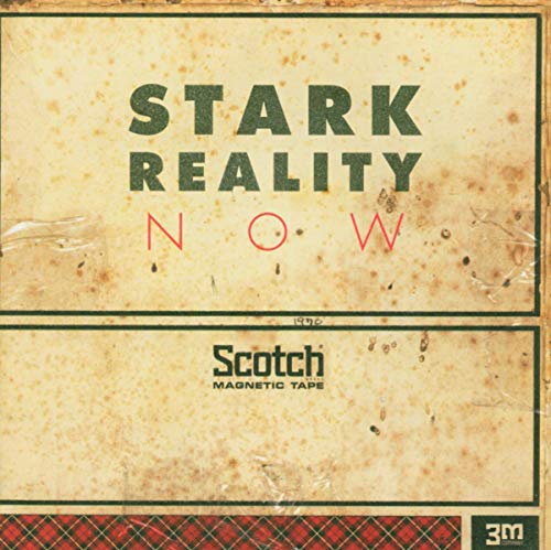CD cover for "Stark Reality - Now" with textured beige and red plaid.