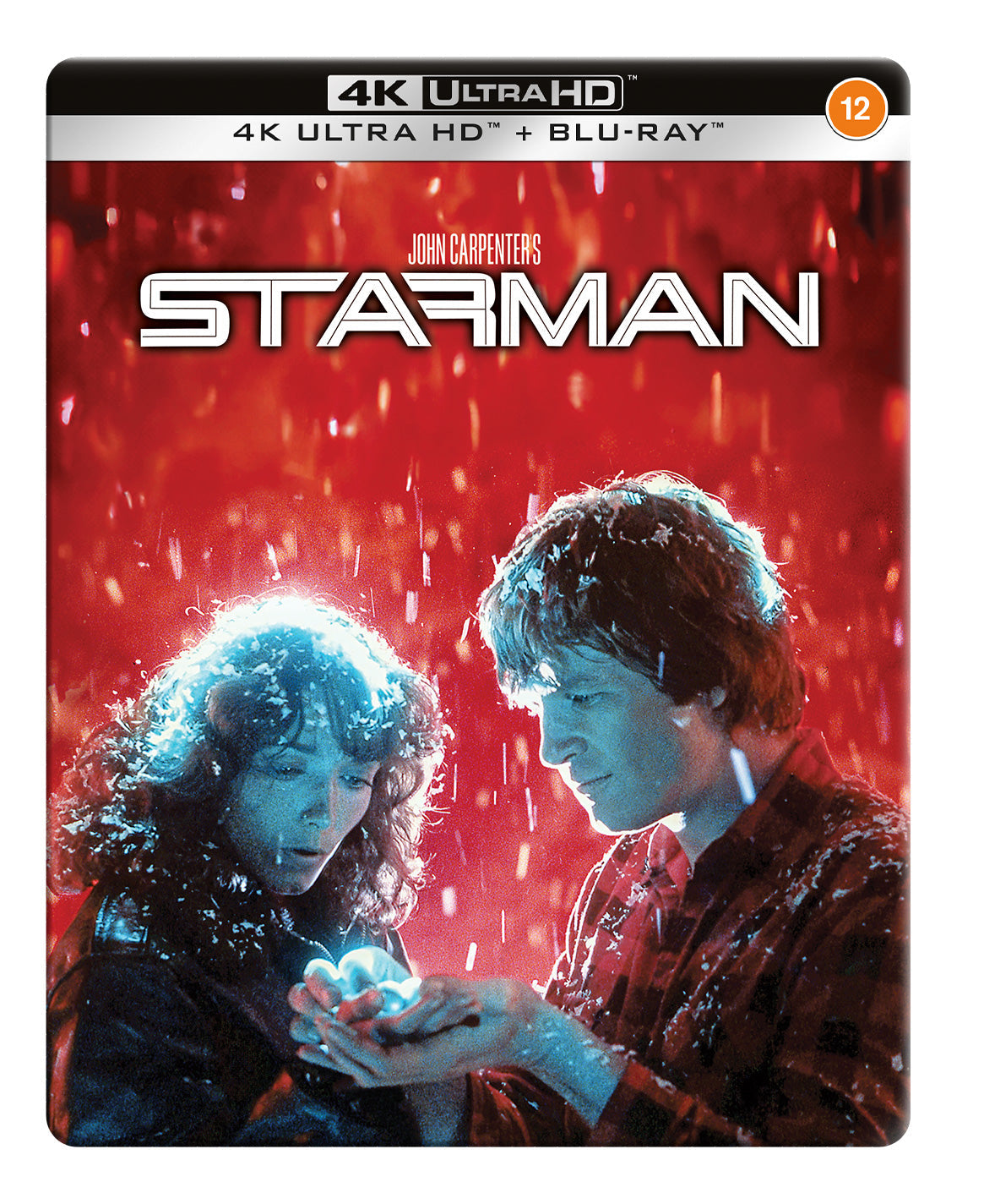 SteelBook Blu-ray cover for "Starman" featuring two people in the rain.
